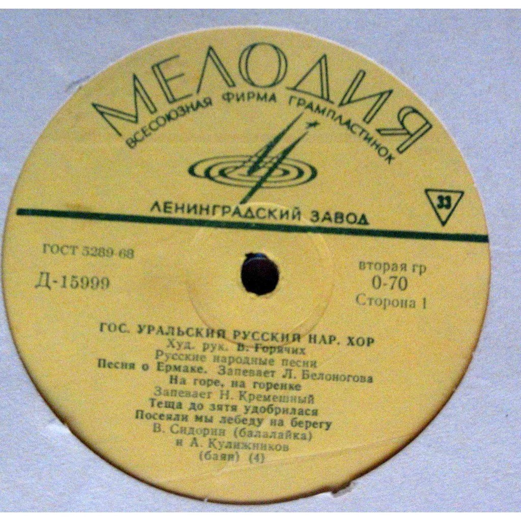 ГОС. УРАЛЬСКИЙ РУССКИЙ НАР. ХОР