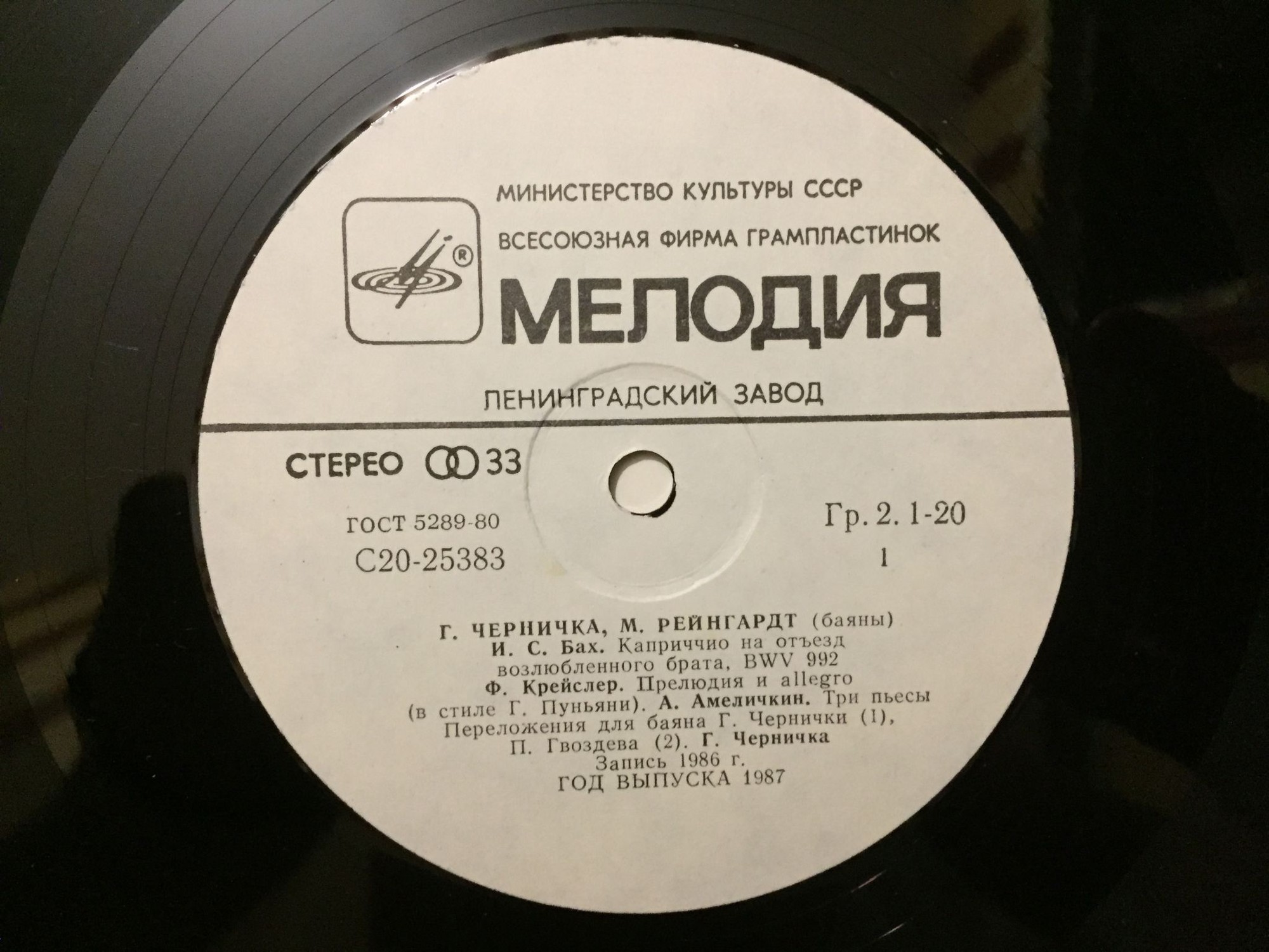 Геннадий ЧЕРНИЧКА, Михаил РЕЙНГАРДТ (баяны)