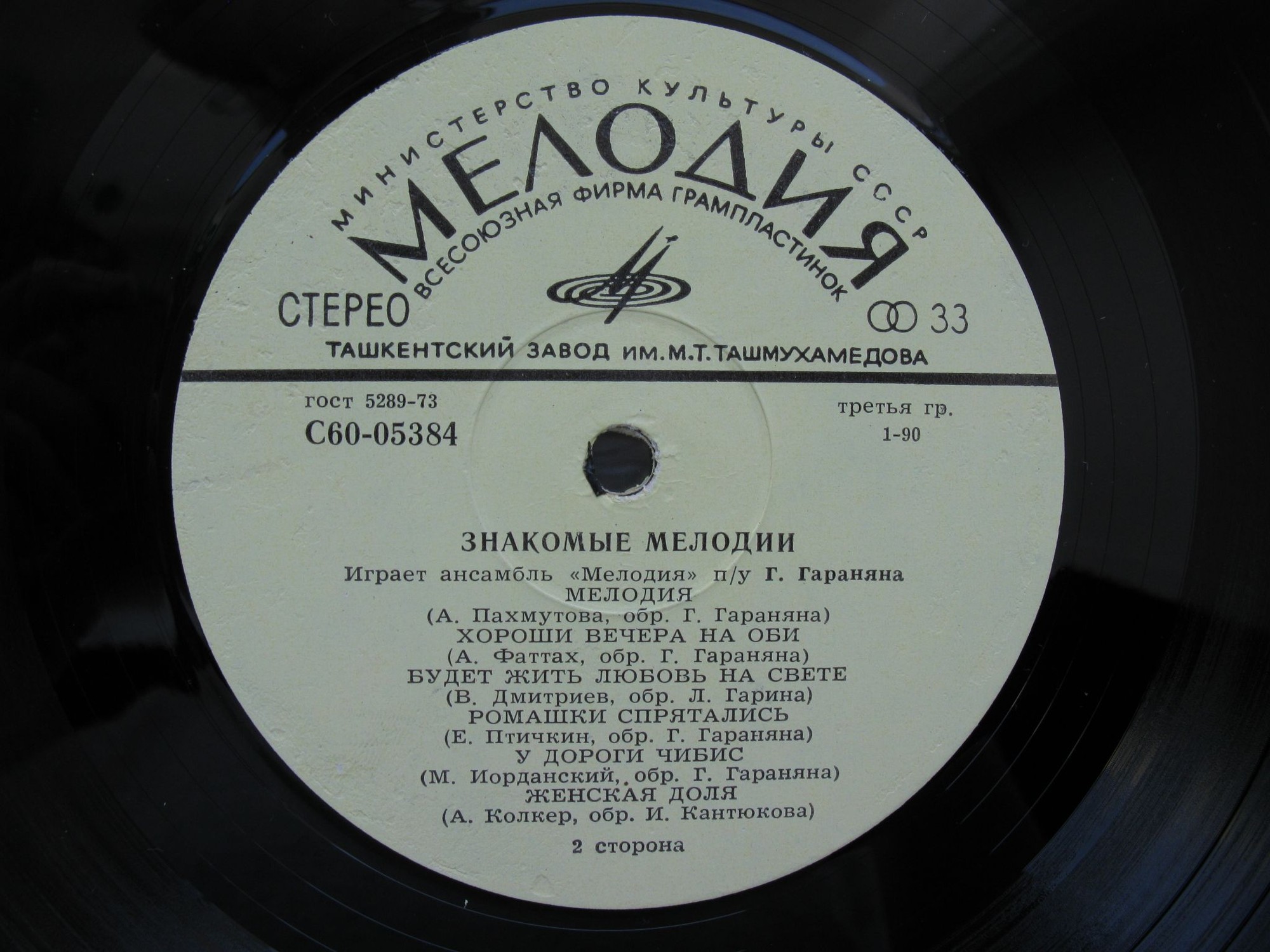 Ансамбль «Мелодия». Знакомые мелодии