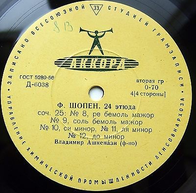 Ф. ШОПЕН Двадцать четыре этюда (В. Ашкенази, ф-но)