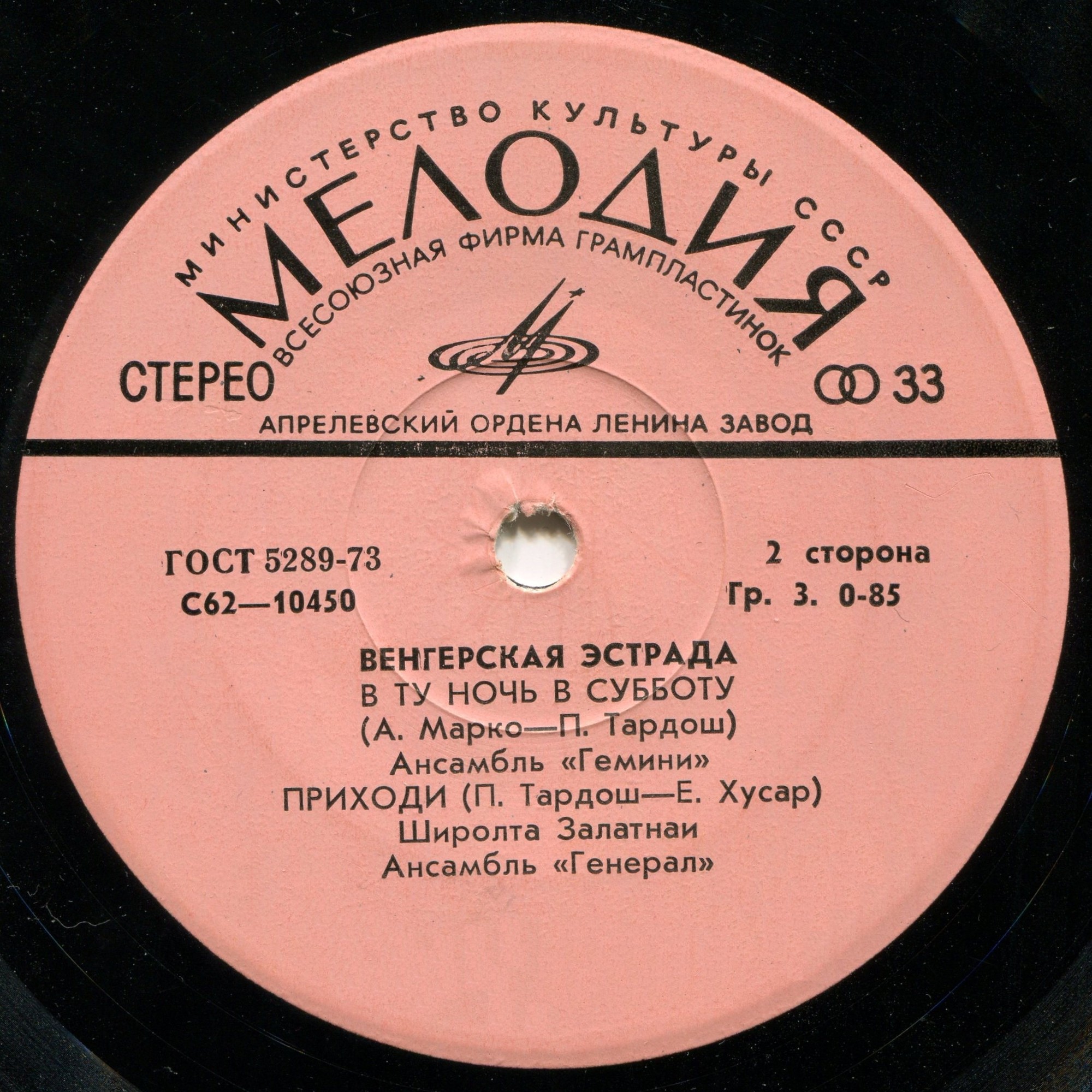 Венгерская эстрада