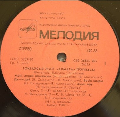 Группа "АЛМА-АТА",  Рук. Байгали Серкебаев. Путь без остановок