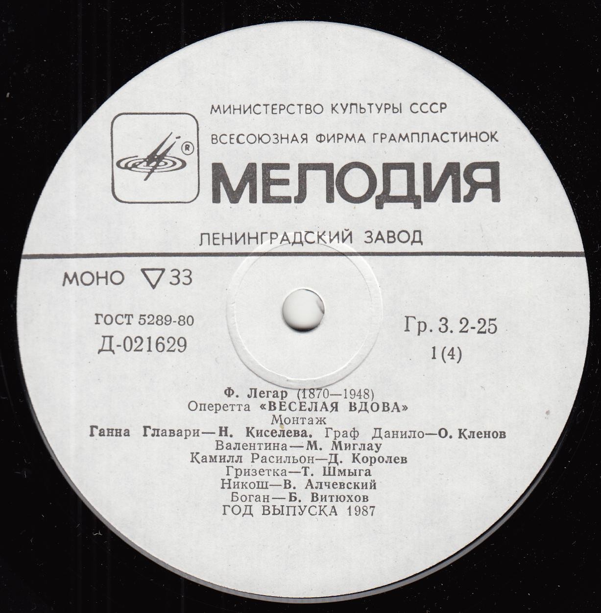 Франц Легар. Весёлая вдова (оперетта)