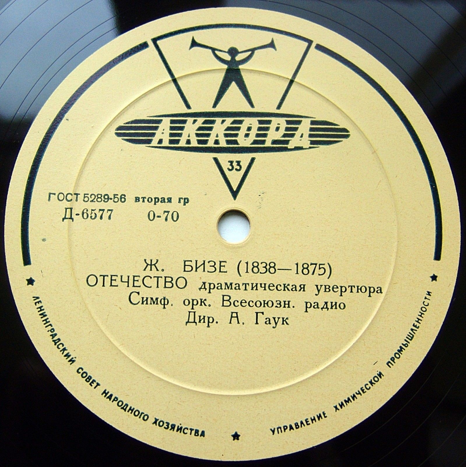 Ж. Бизе: Увертюра "Отечество" / Д. Мийо: Провансальская сюита (БСО, А. Гаук)