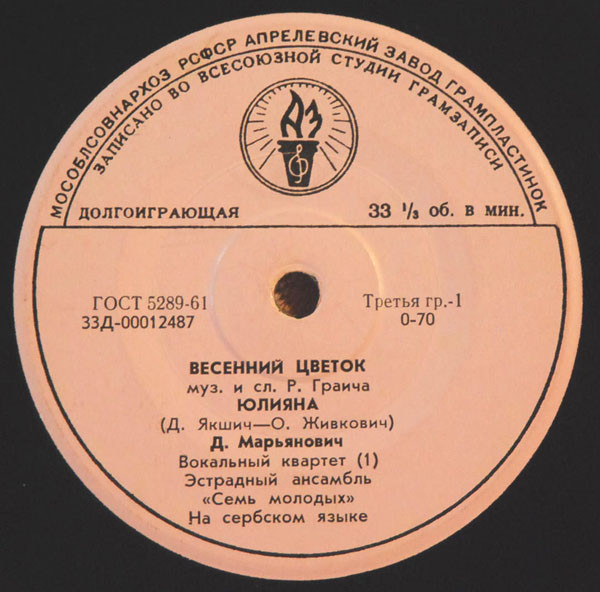 ЮГОСЛАВСКАЯ ЭСТРАДА (на сербохорватском яз.)