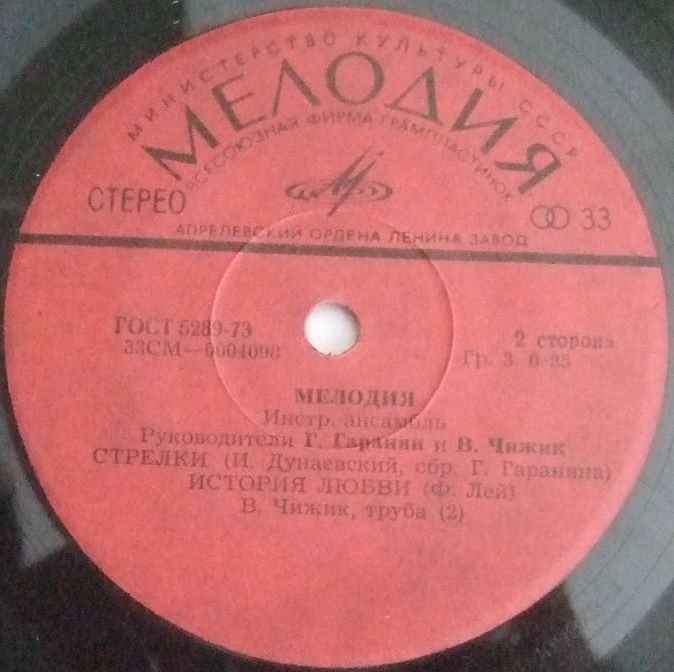 Инстр. ансамбль "Мелодия", рук. Г. Гаранян и В. Чижик