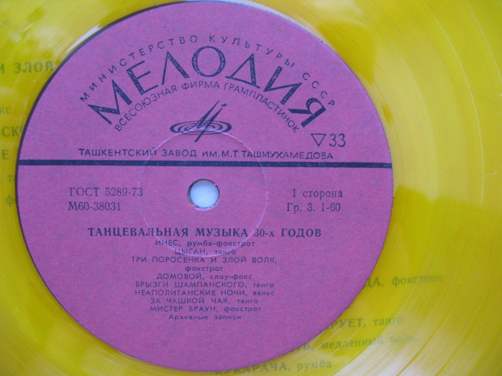 Танцевальная музыка 30-х годов