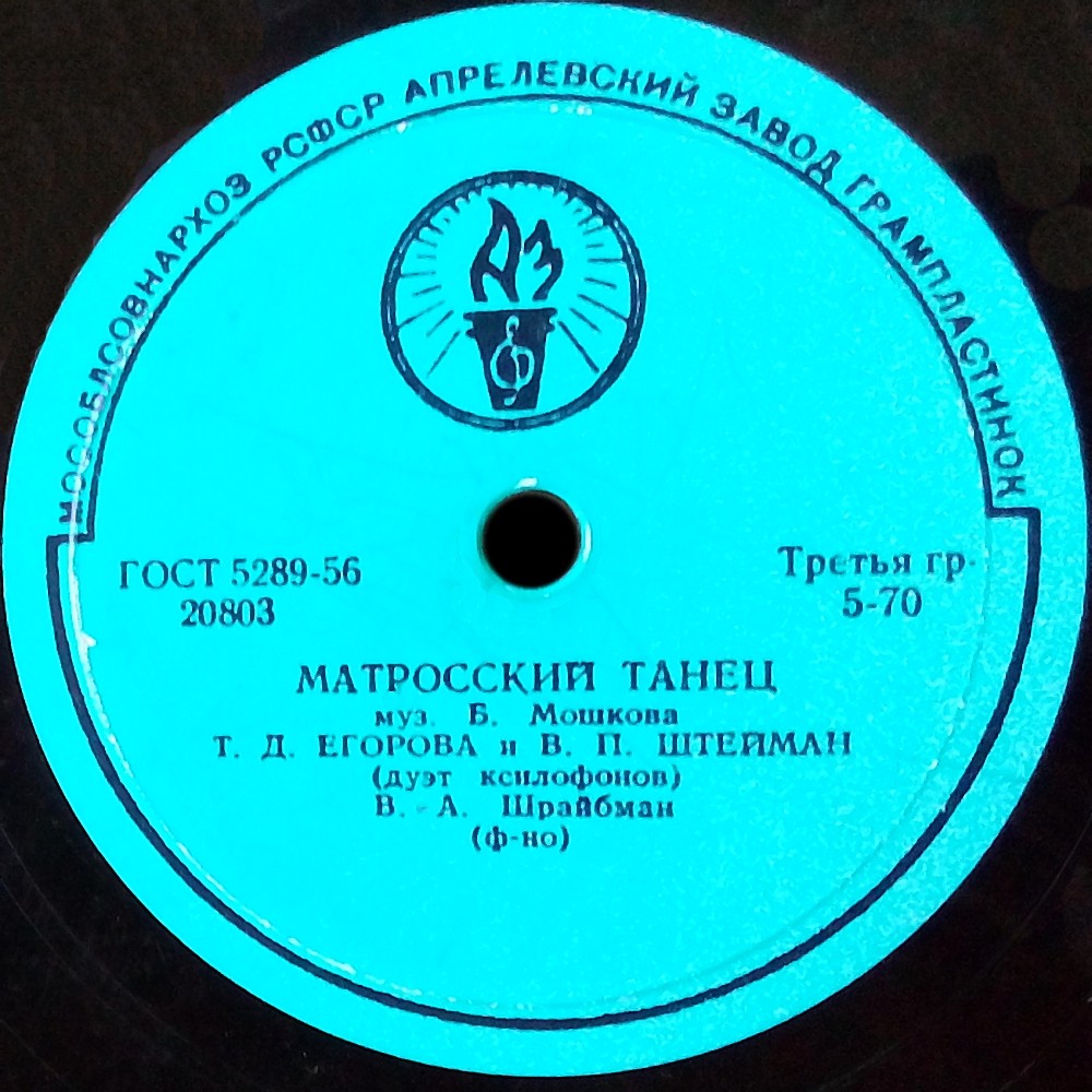 Т. Егорова и В. Штейман (дуэт ксилофонов)