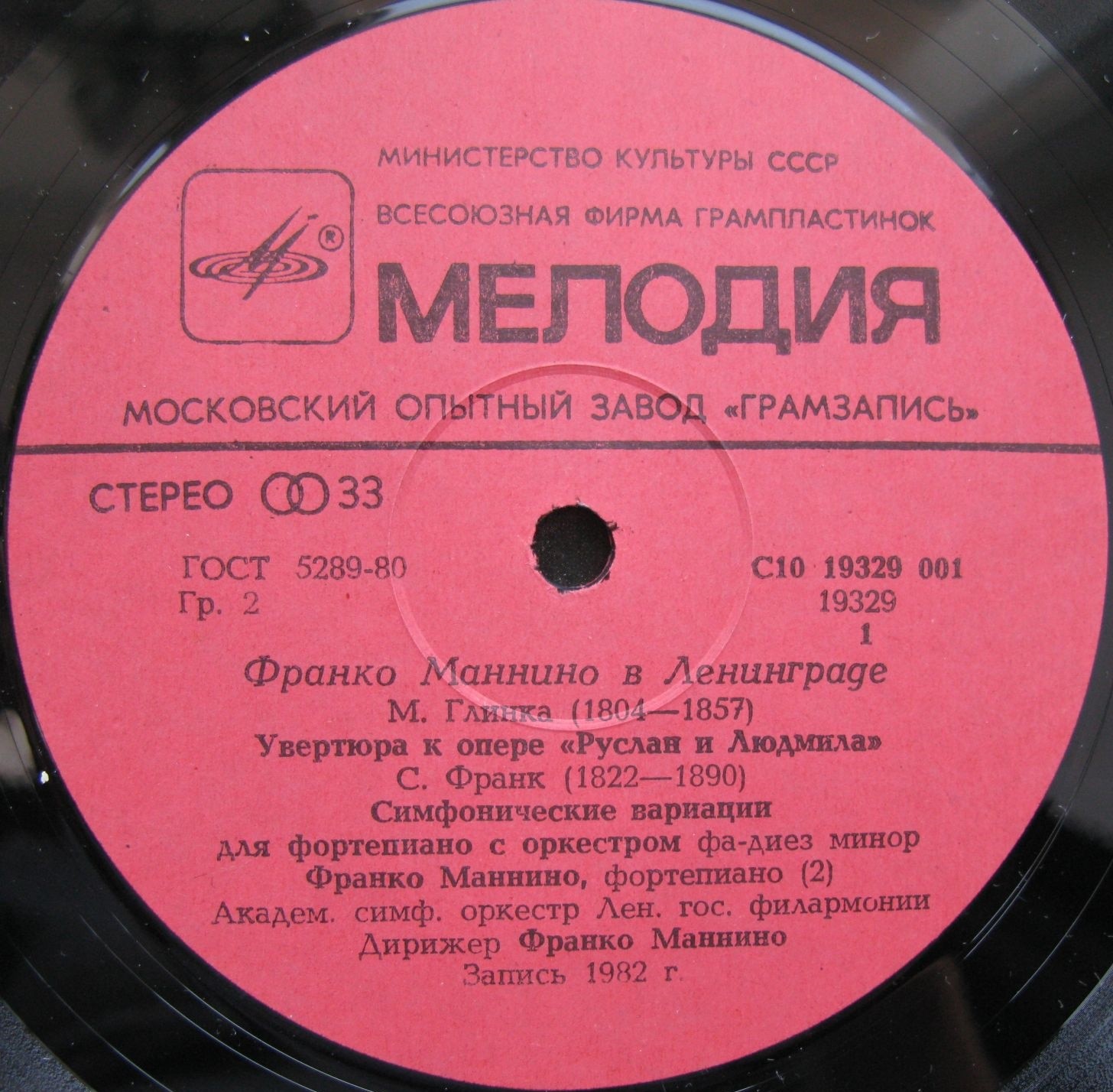 ФРАНКО МАННИНО В ЛЕНИНГРАДЕ