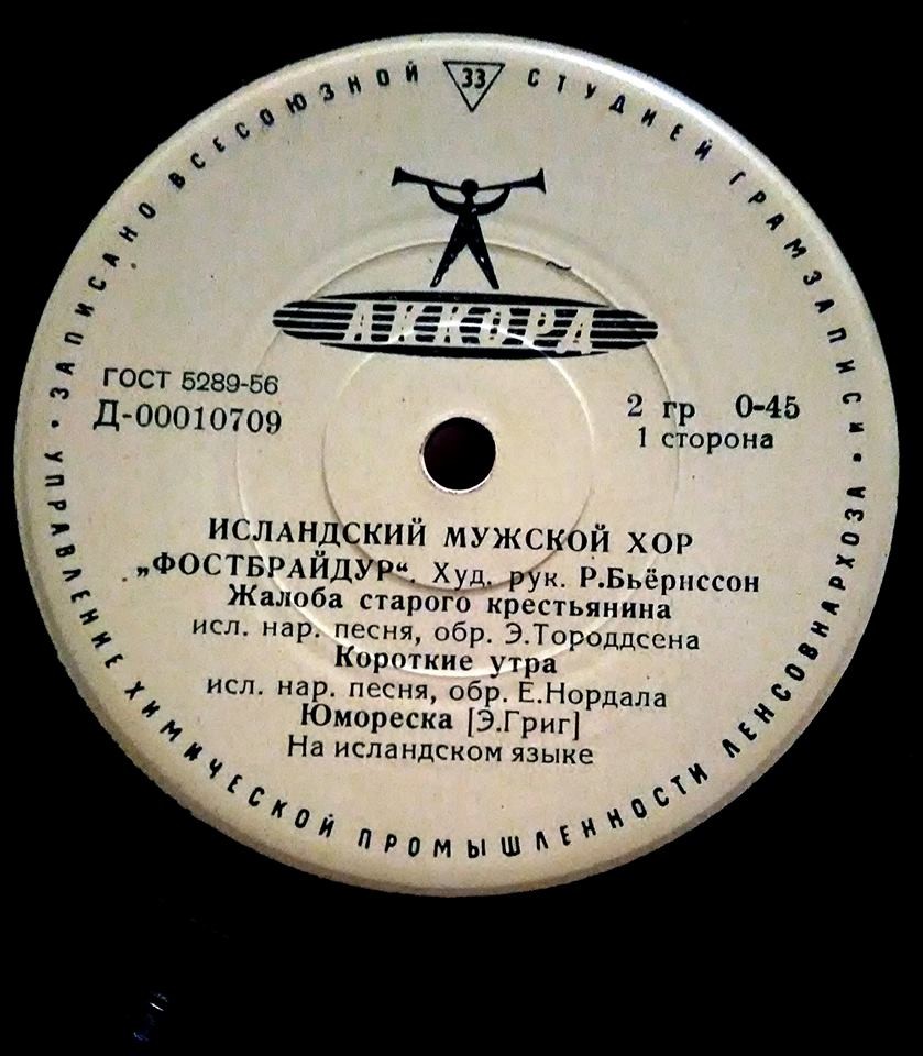 ИСЛАНДСКИЙ МУЖСКОЙ ХОР "ФОСТБРАЙДУР"