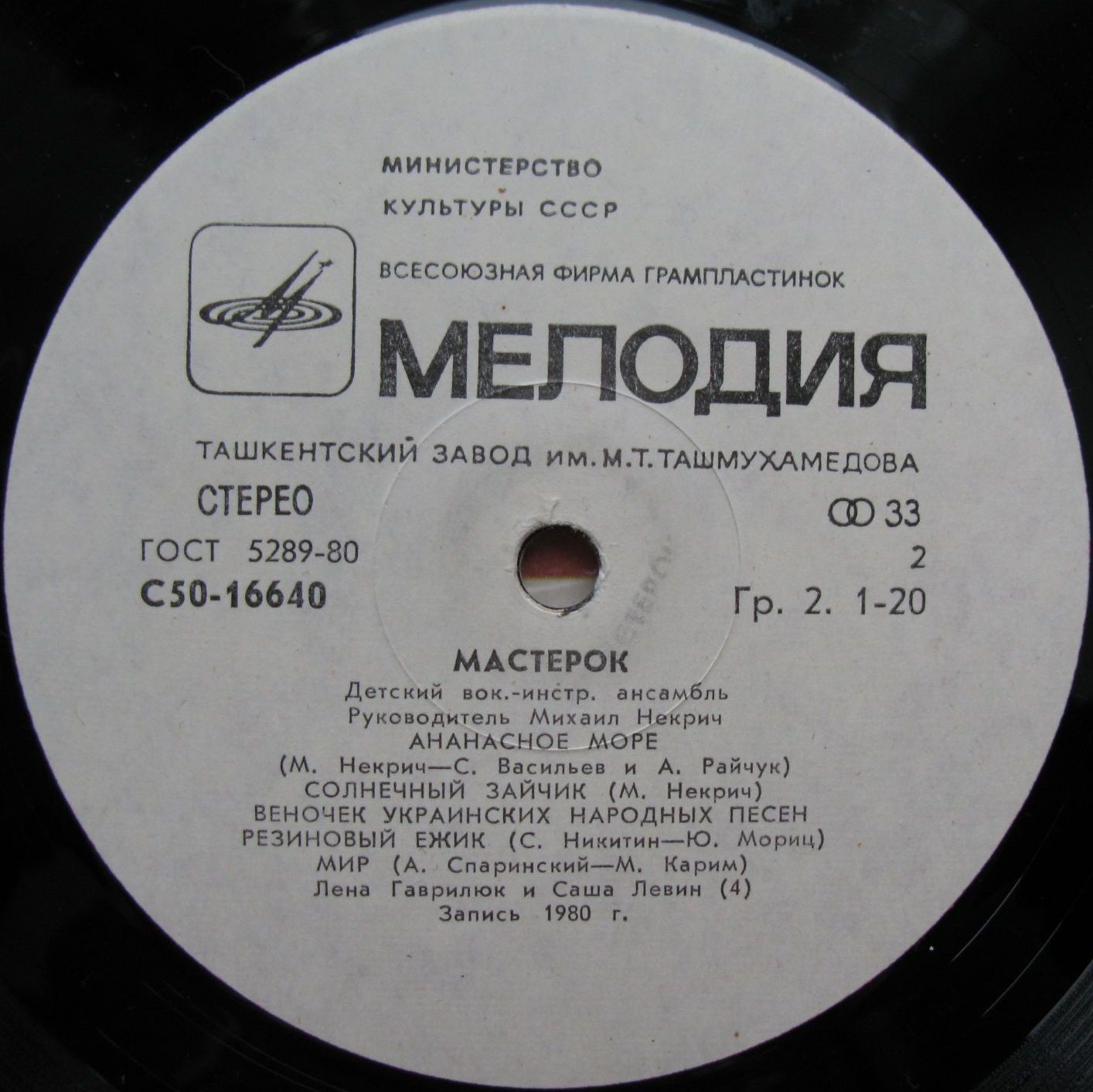 Детский ВИА «Мастерок», рук. Михаил Некрич