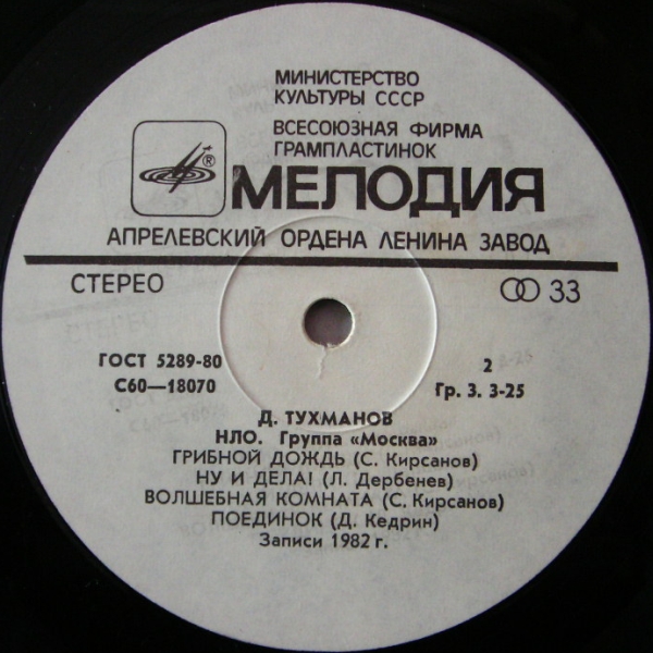 Давид Тухманов, группа "Москва". Н.Л.О.