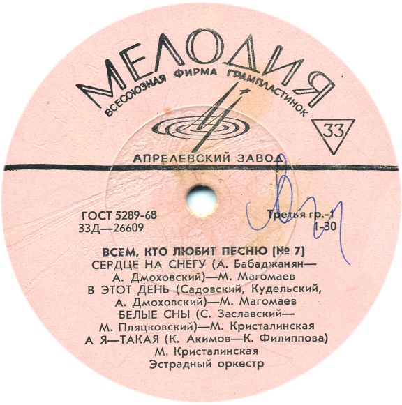 Всем, кто любит песню (№ 7)