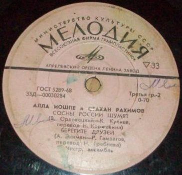 Алла Иошпе и Стахан Рахимов