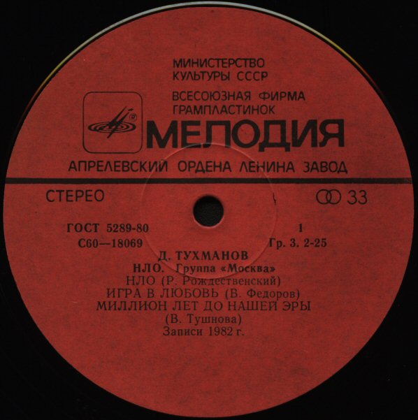 Давид Тухманов, группа "Москва". Н.Л.О.