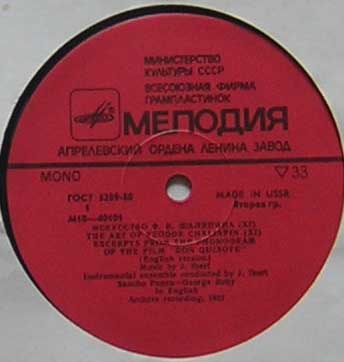 Искусство Ф. И. Шаляпина (XI)