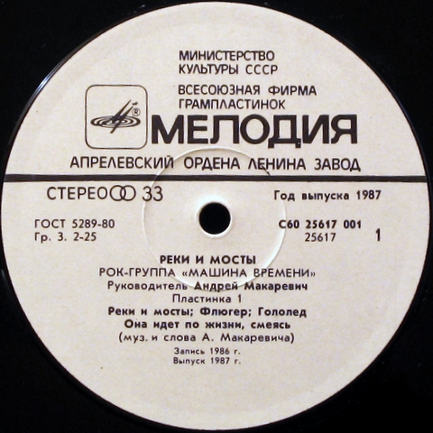 Рок-группа "МАШИНА ВРЕМЕНИ" - Реки и мосты (1)