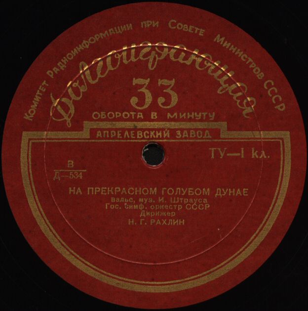 И. ШТРАУС (1825–1899): Вальсы «На прекрасном голубом Дунае» и «Лагуны» (Н. Рахлин)