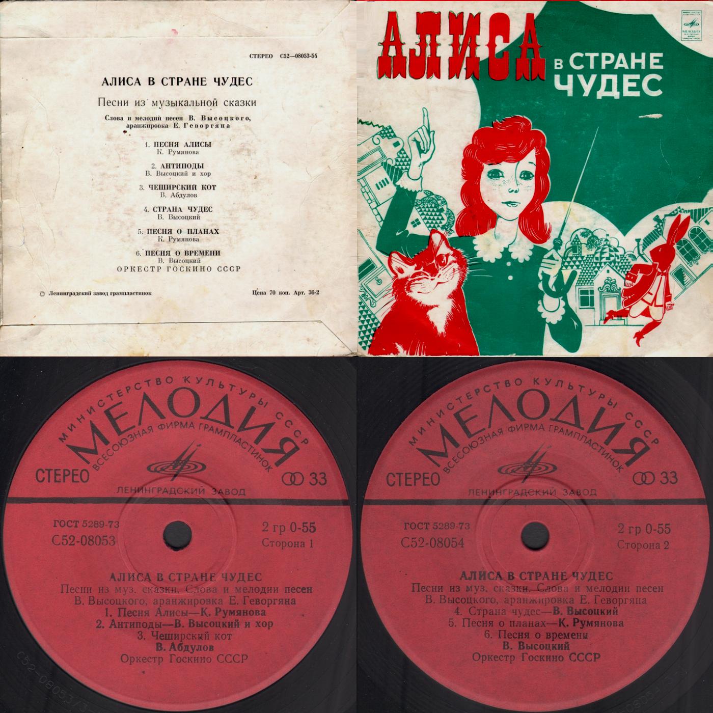 «Алиса в стране чудес». Песни из музыкальной сказки