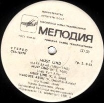 ЧЕРНЫЙ ДРОЗД (Must lind): К 100-летию М. Саара (1882-1963) - на эстонском языке