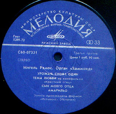 Мигель РАМОС (орган «Хаммонд»)