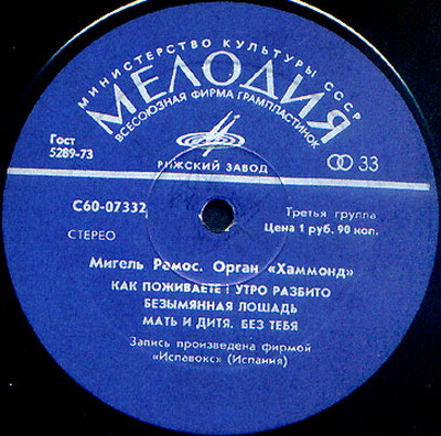 Мигель РАМОС (орган «Хаммонд»)