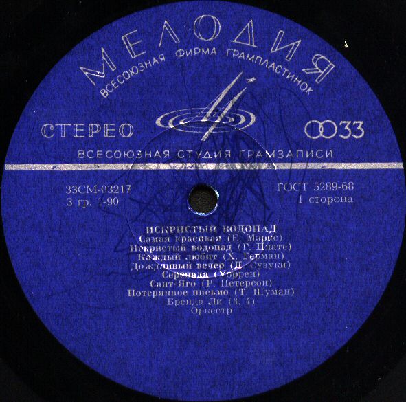 Искристый водопад