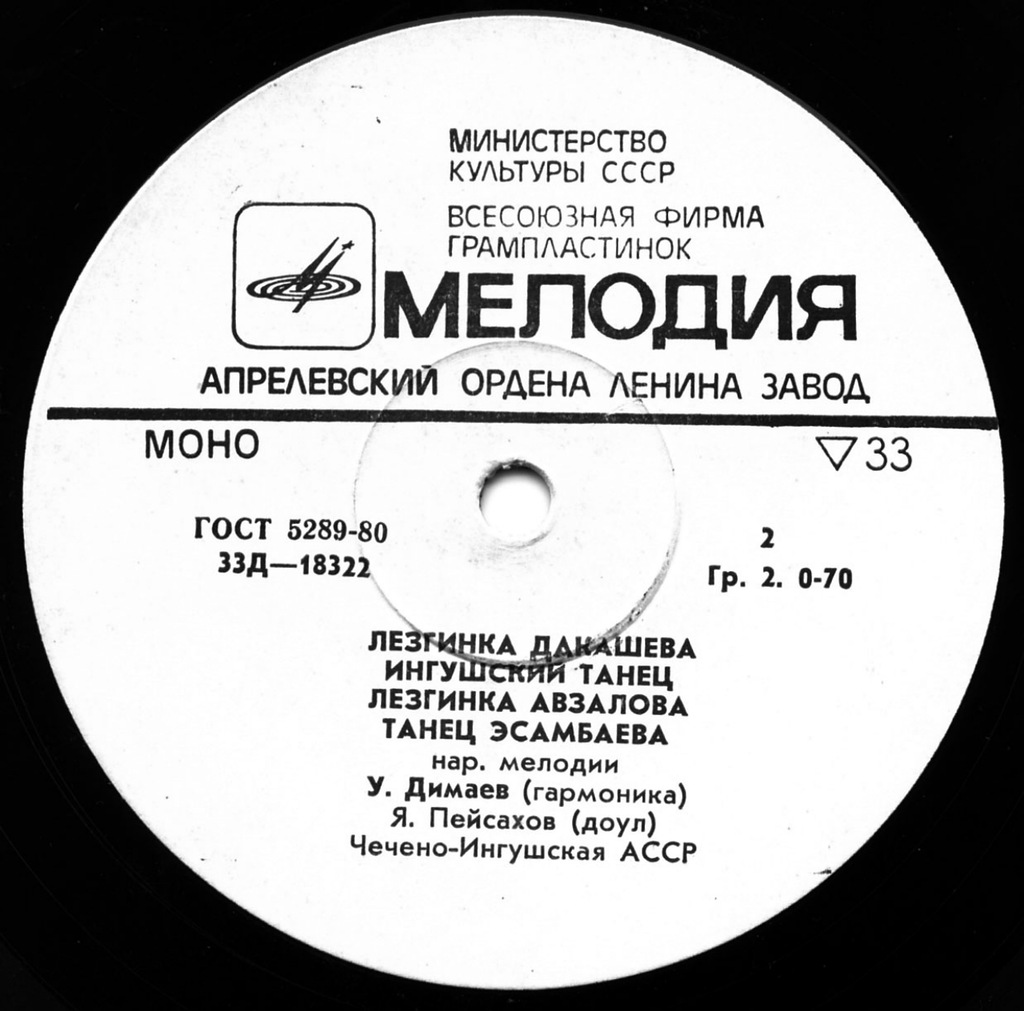 Мелодии Чечено-Ингушской АССР