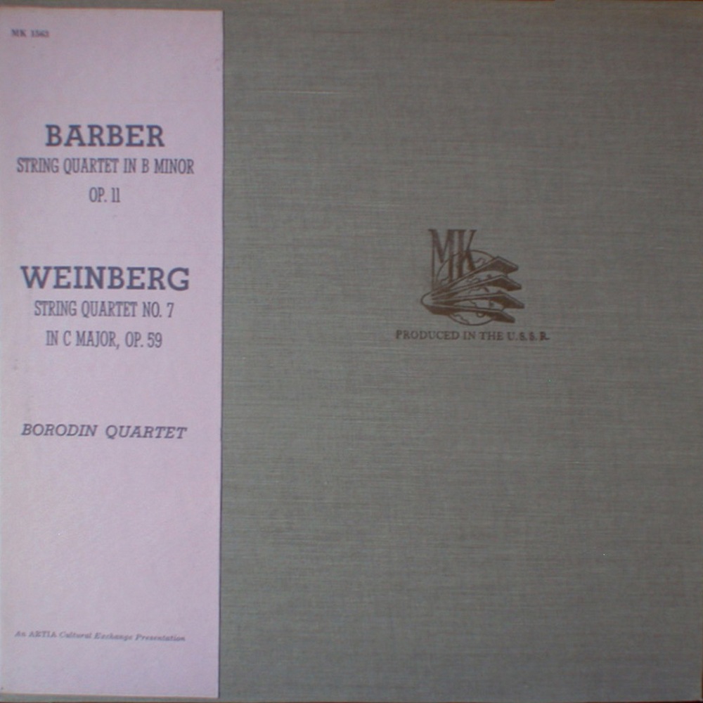 С. БАРБЕР Квартет / М. ВАЙНБЕРГ Квартет №7 (Квартет им. А. Бородина)