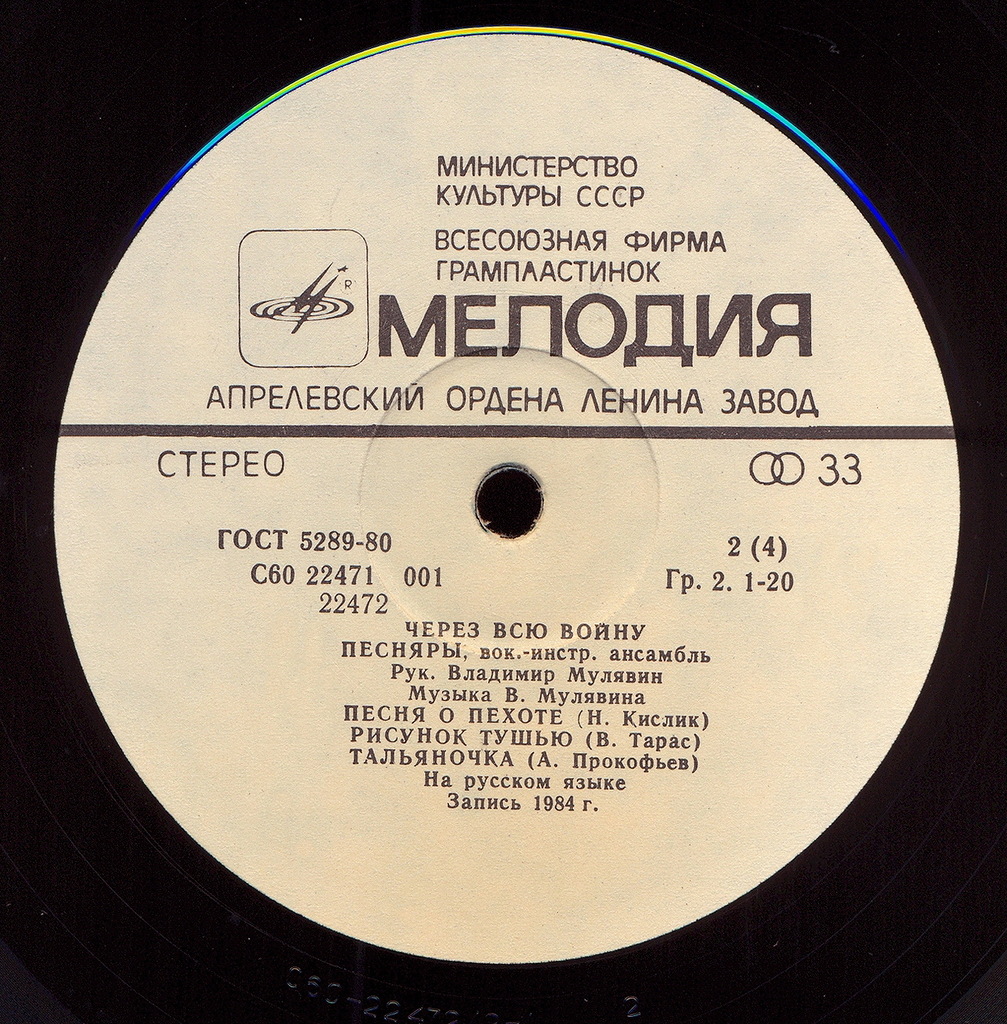 ПЕСНЯРЫ «Через всю войну»