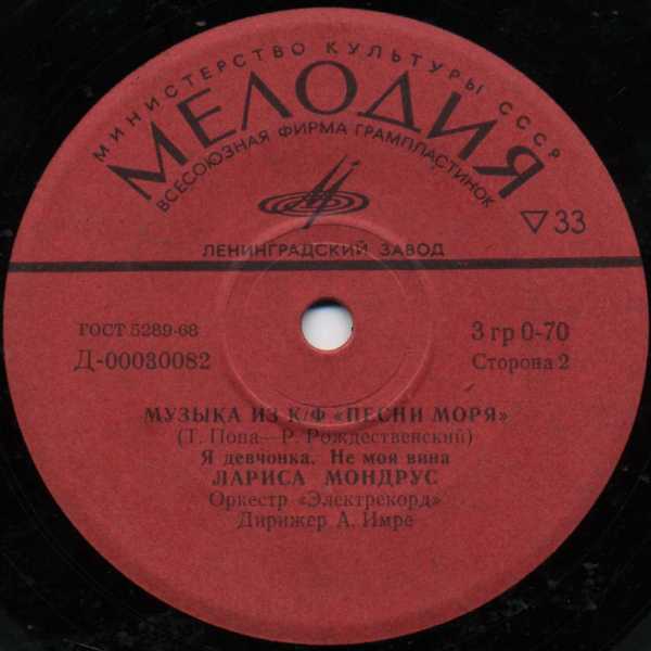 Музыка из кинофильма "Песни моря"