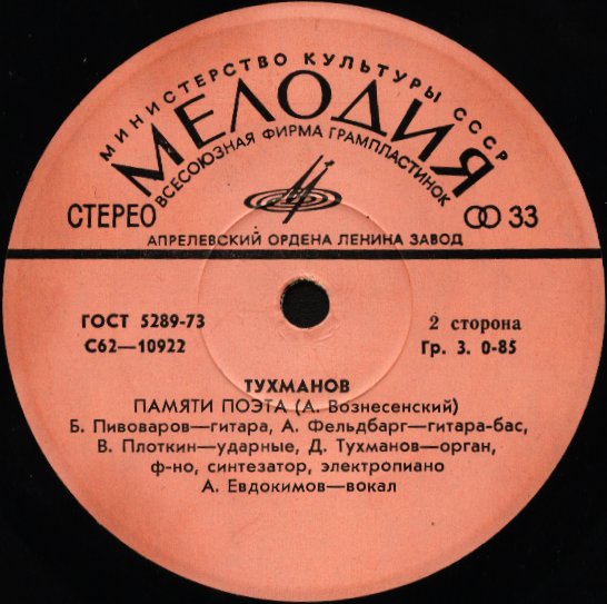 Тухманов. Памяти гитариста. Памяти поэта