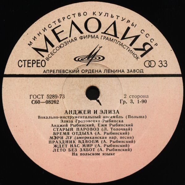 ВИА «АНДЖЕЙ и ЭЛИЗА» (Польша)