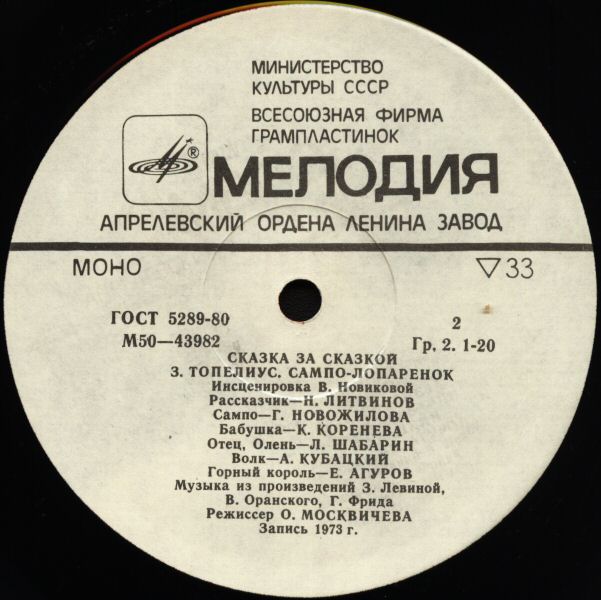 З.ТОПЕЛИУС. Дважды два—четыре. Сампо-лопарёнок