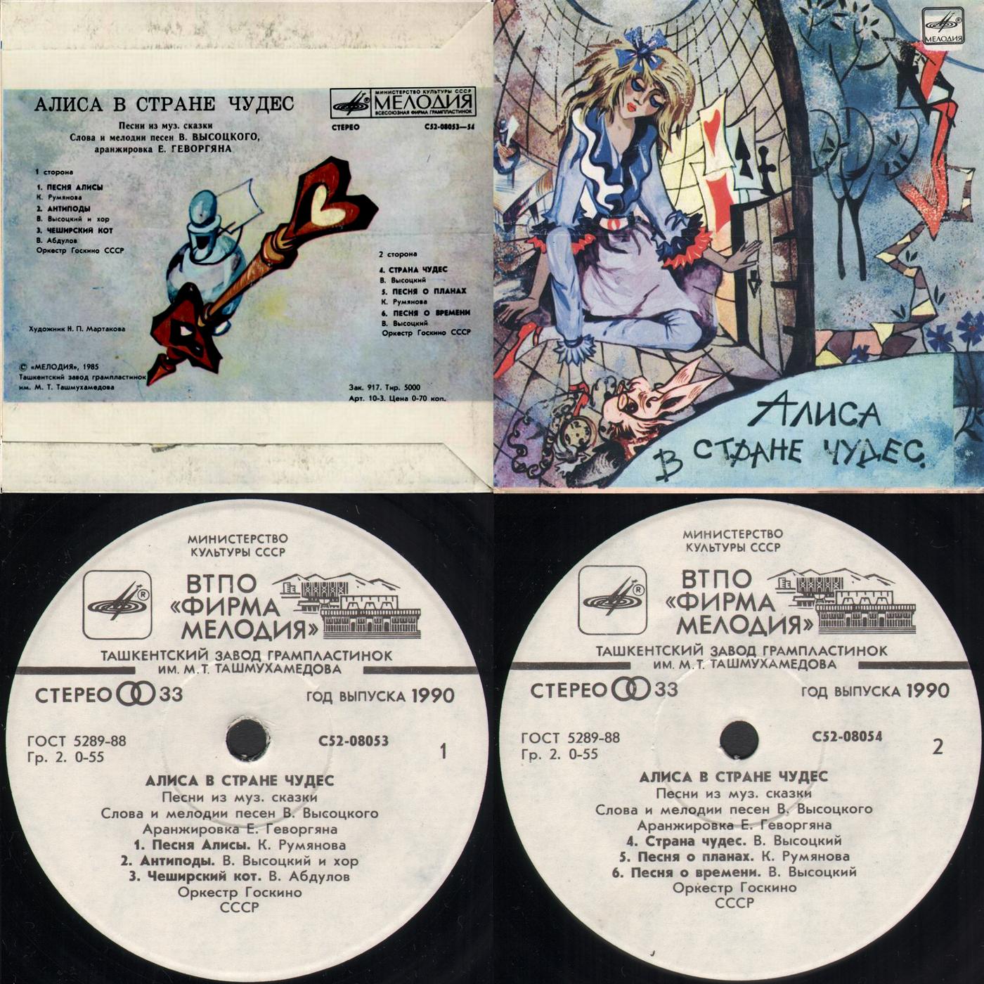 «Алиса в стране чудес». Песни из музыкальной сказки