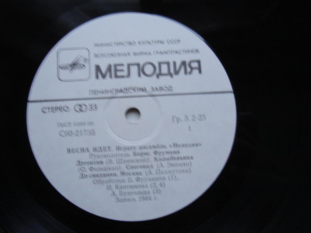 «Весна идет». Играет ансамбль "Мелодия"