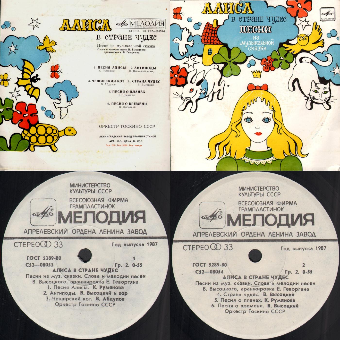 «Алиса в стране чудес». Песни из музыкальной сказки