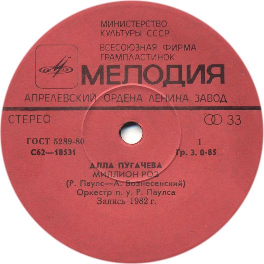 Алла Пугачёва. Миллион роз