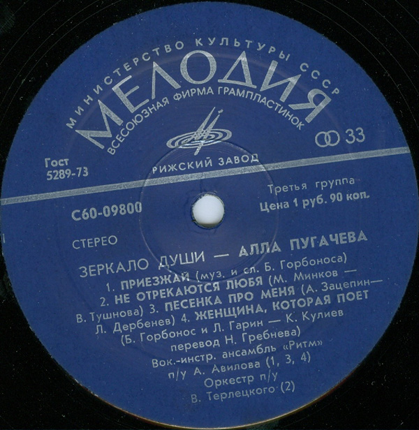 Алла Пугачёва. Зеркало души (1)