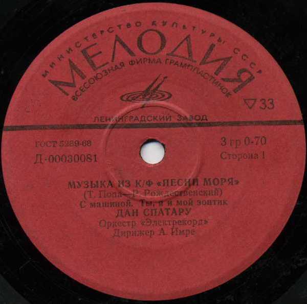 Музыка из кинофильма "Песни моря"