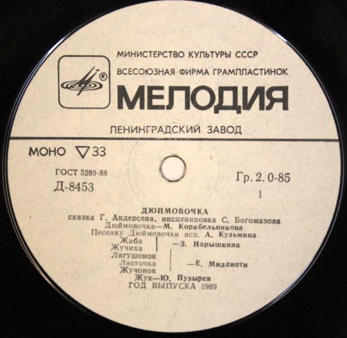 Г. Х. Андерсен. Дюймовочка