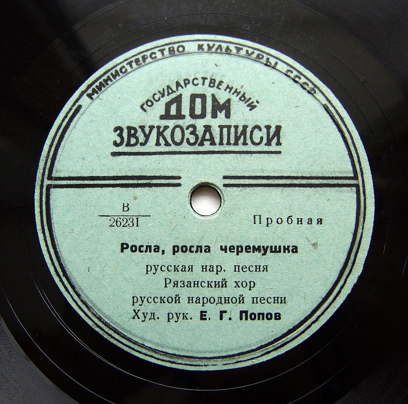 Рязанский хор русской народной песни, худ. рук. В. Попов