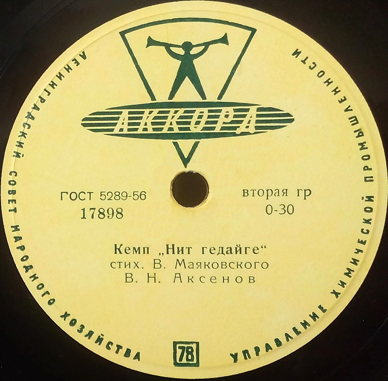 В. АКСЕНОВ читает стихи В. Маяковского