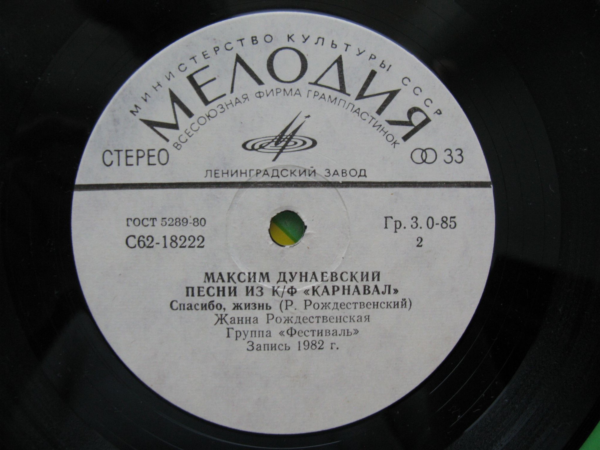 Песни Максима Дунаевского из к/ф «Карнавал»