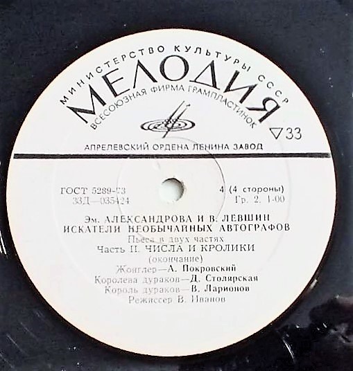 Искатели необычайных автографов. Пьеса в 2 частях Э. Александровой и В. Лёвшина