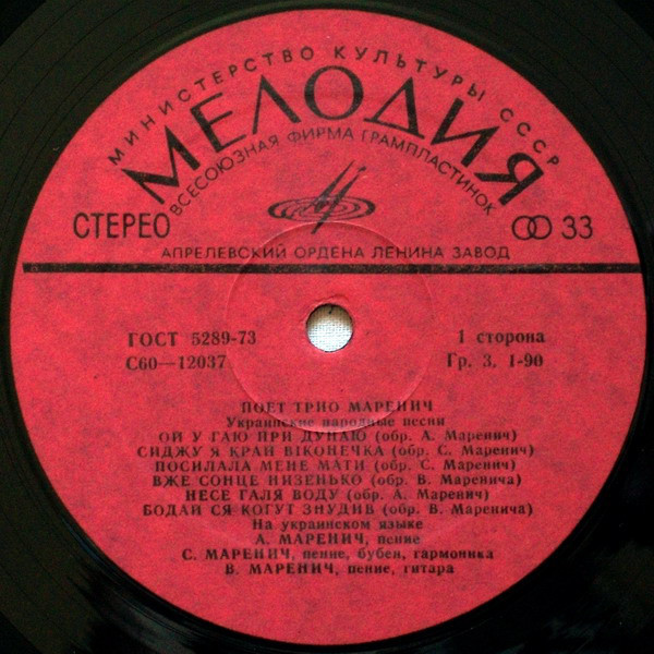 Поет трио Маренич