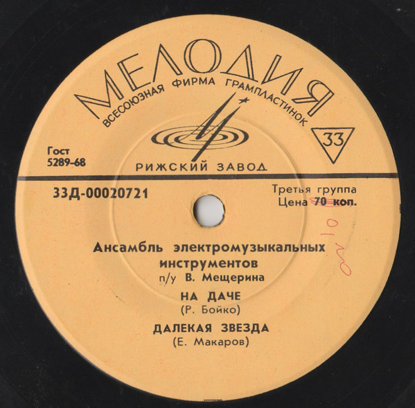 АНСАМБЛЬ ЭЛЕКТРОМУЗЫКАЛЬНЫХ ИНСТРУМЕНТОВ п/у В. МЕЩЕРИНА