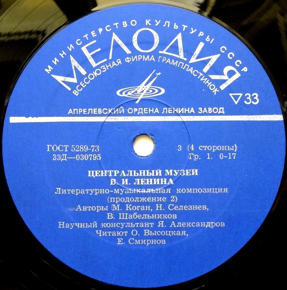ЦЕНТРАЛЬНЫЙ МУЗЕЙ В. И. ЛЕНИНА