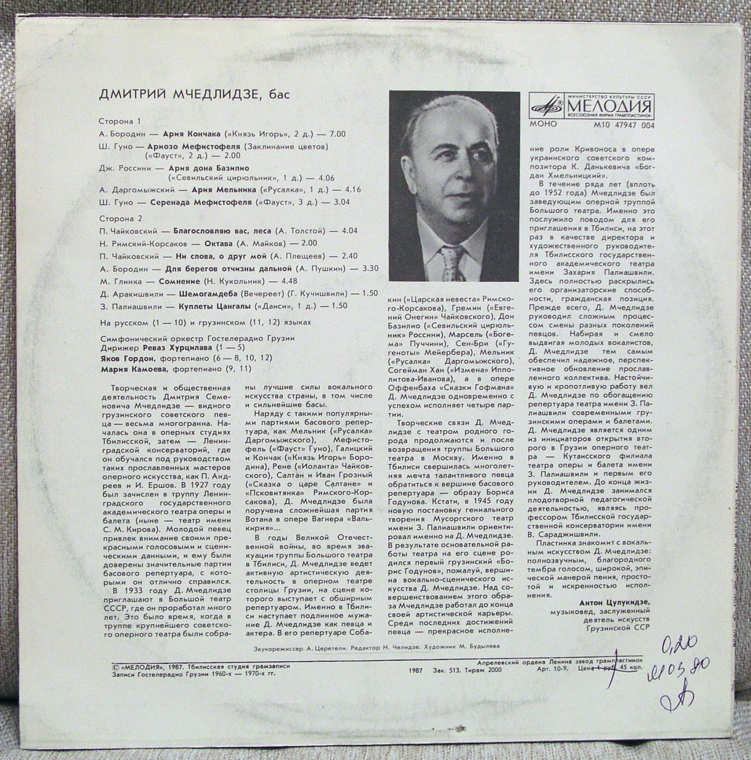 Дмитрий МЧЕДЛИДЗЕ (бас)