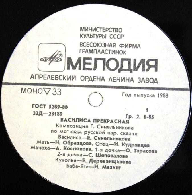 Василиса Прекрасная. Композиция по мотивам русской народной сказки